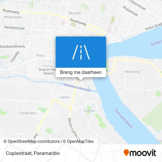 Copiestraat kaart