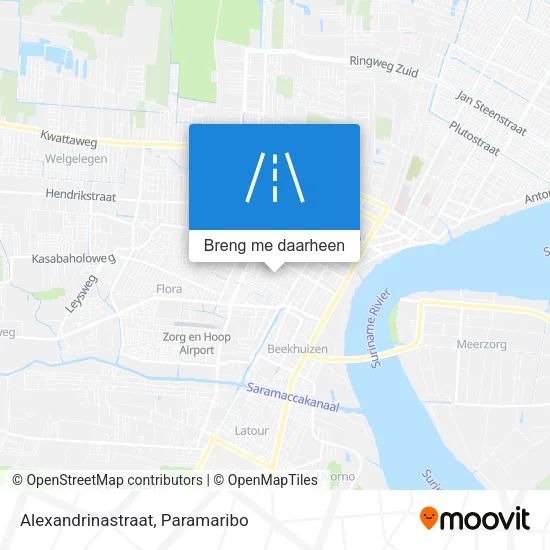 Alexandrinastraat kaart