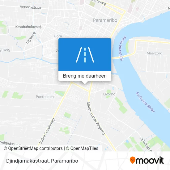 Djindjamakastraat kaart