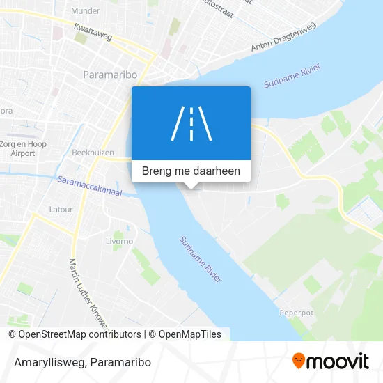 Amaryllisweg kaart