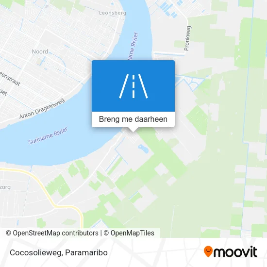 Cocosolieweg kaart