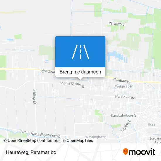 Hauraweg kaart