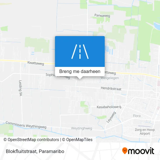 Blokfluitstraat kaart