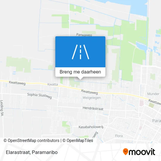 Elarastraat kaart