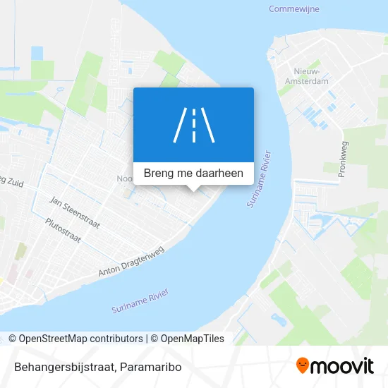 Behangersbijstraat kaart