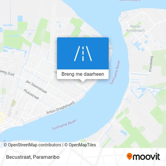 Becustraat kaart