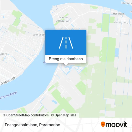 Foengoepalmlaan kaart
