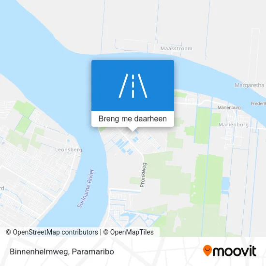 Binnenhelmweg kaart