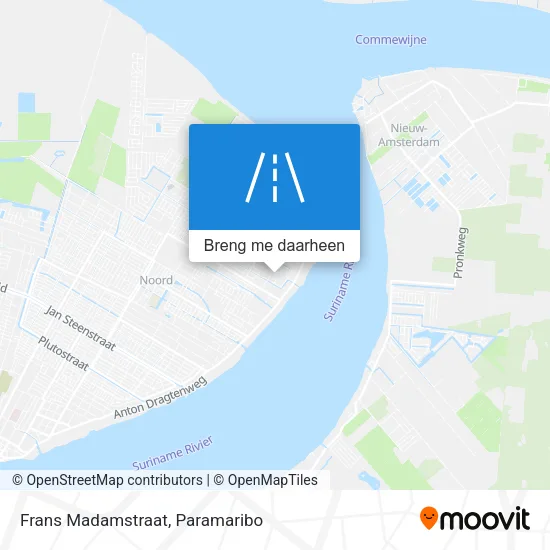 Frans Madamstraat kaart