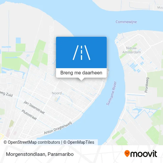 Morgenstondlaan kaart