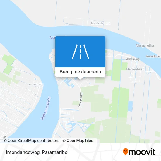 Intendanceweg kaart