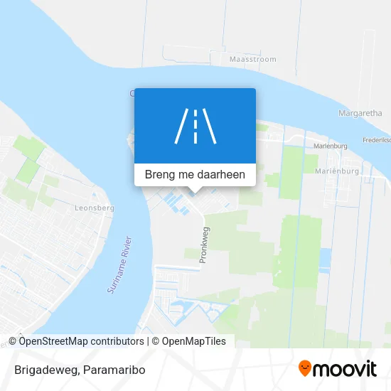 Brigadeweg kaart