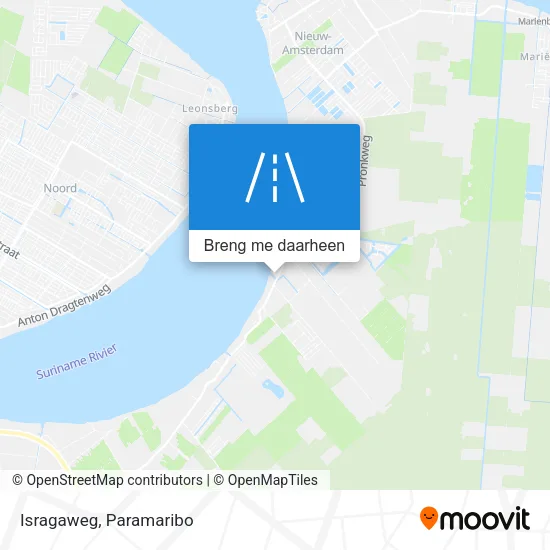 Isragaweg kaart