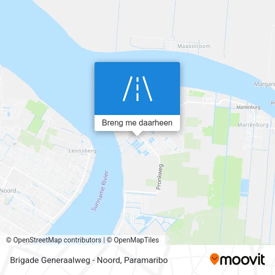 Brigade Generaalweg - Noord kaart