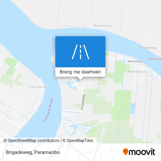 Brigadeweg kaart