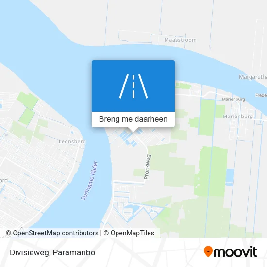 Divisieweg kaart