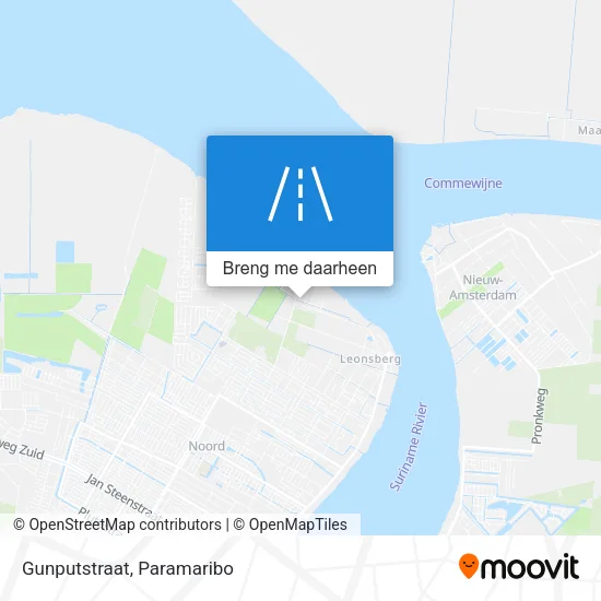 Gunputstraat kaart