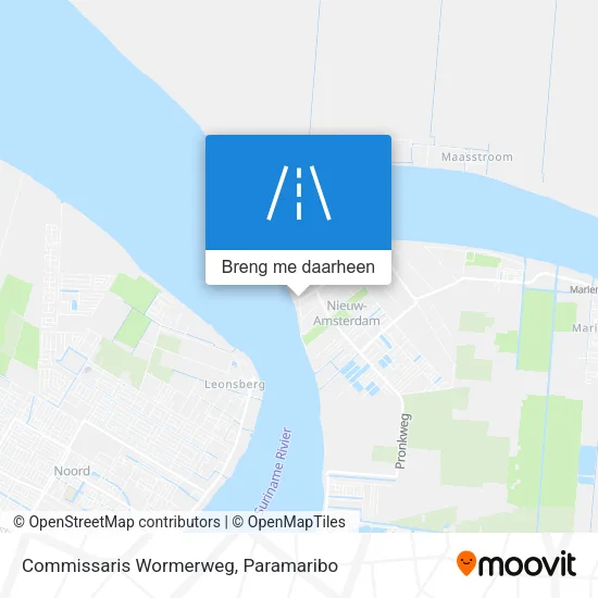 Commissaris Wormerweg kaart