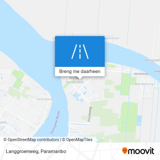 Langgroenweg kaart