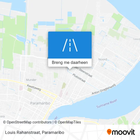 Louis Rahanstraat kaart