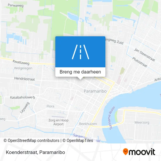 Koenderstraat kaart