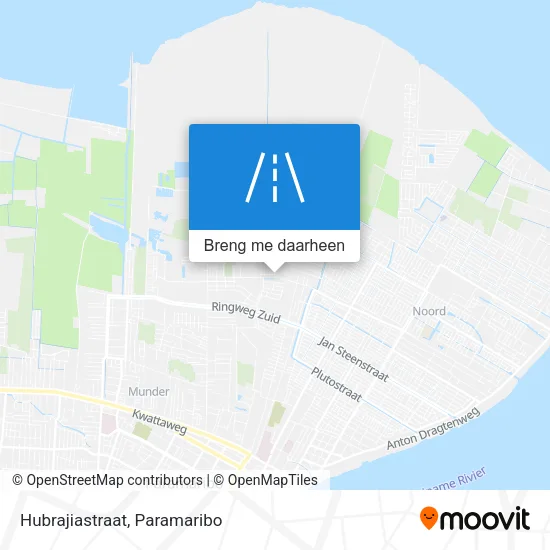 Hubrajiastraat kaart