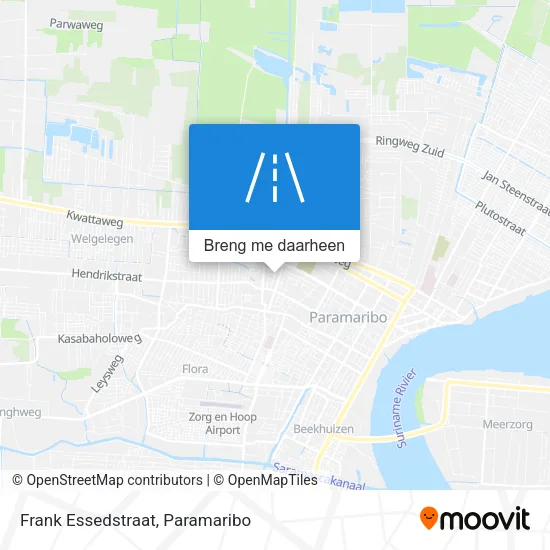 Frank Essedstraat kaart