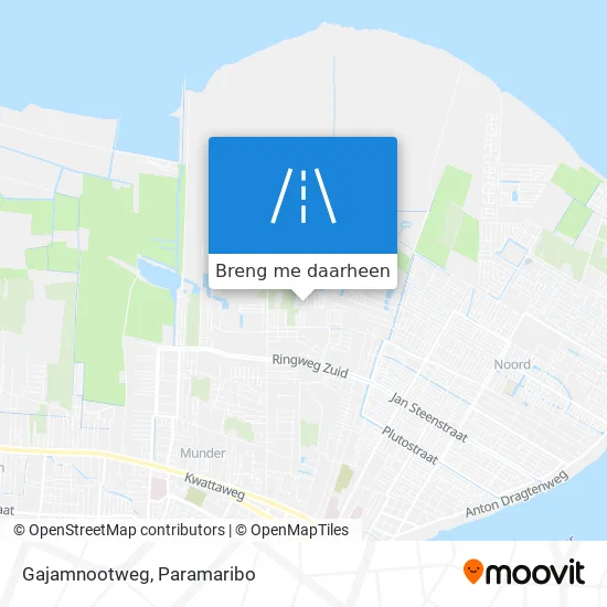 Gajamnootweg kaart
