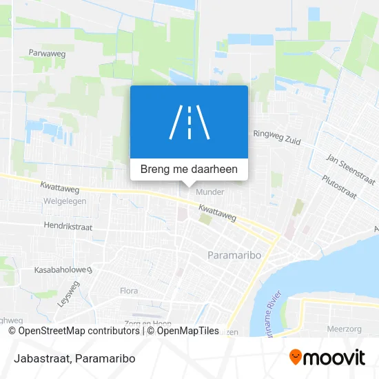 Jabastraat kaart
