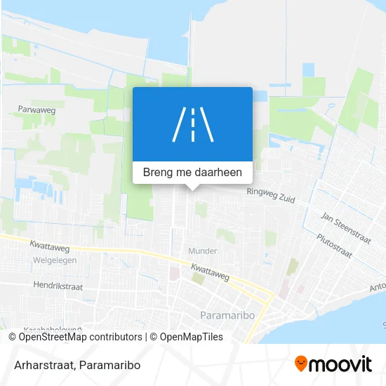 Arharstraat kaart