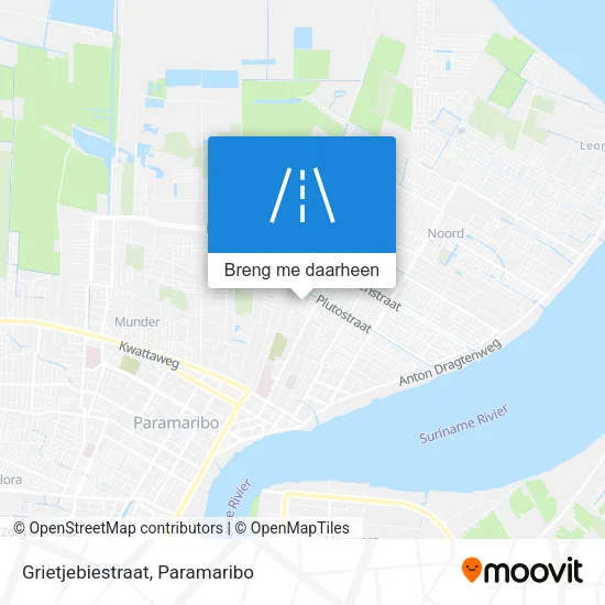 Grietjebiestraat kaart
