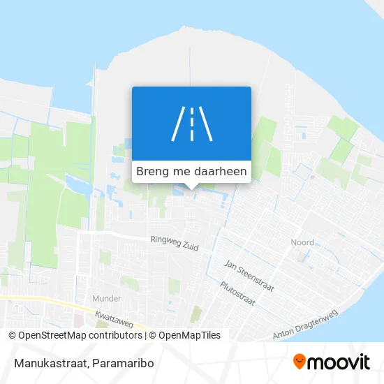 Manukastraat kaart