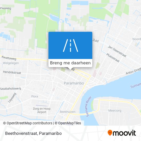 Beethovenstraat kaart