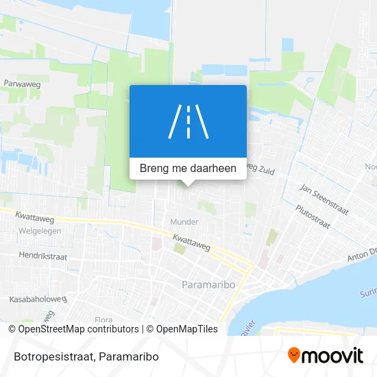 Botropesistraat kaart