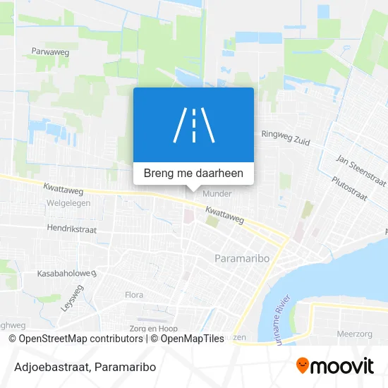 Adjoebastraat kaart