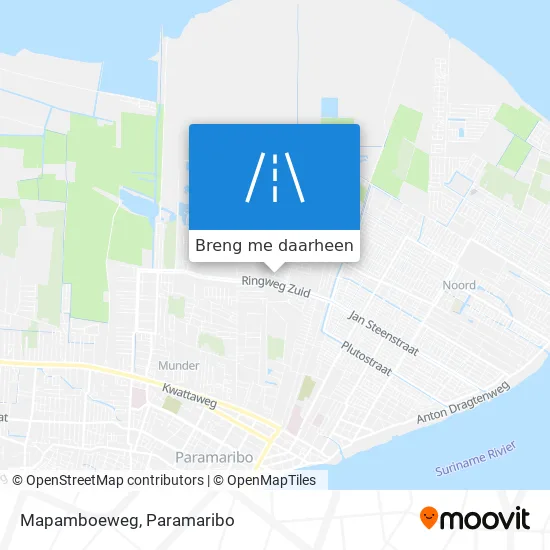 Mapamboeweg kaart