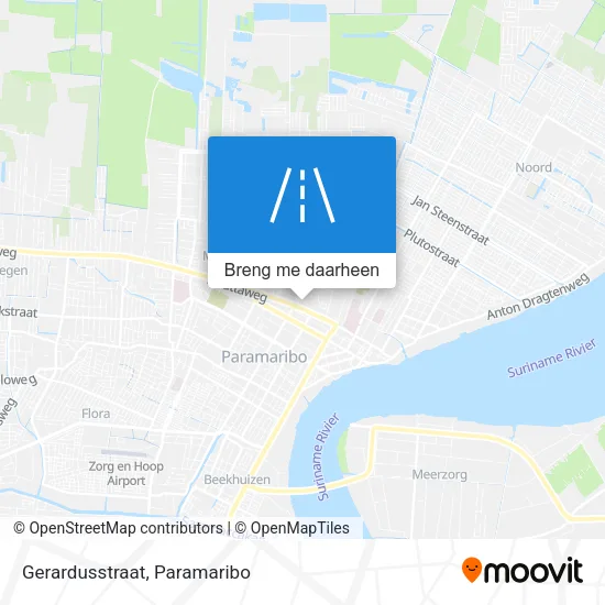 Gerardusstraat kaart