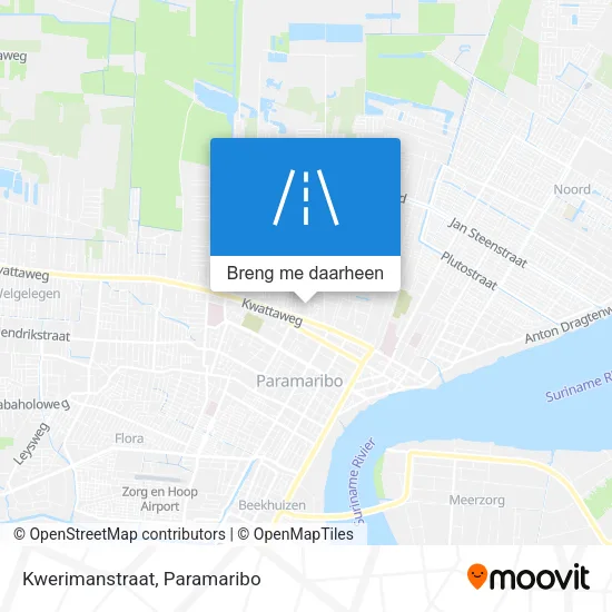 Kwerimanstraat kaart