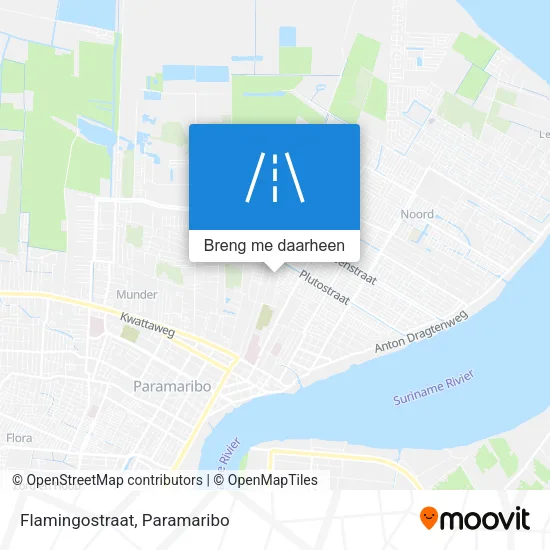 Flamingostraat kaart