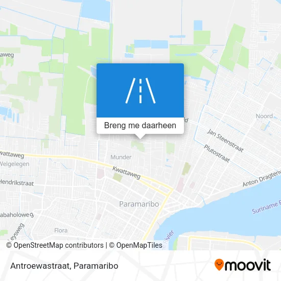Antroewastraat kaart