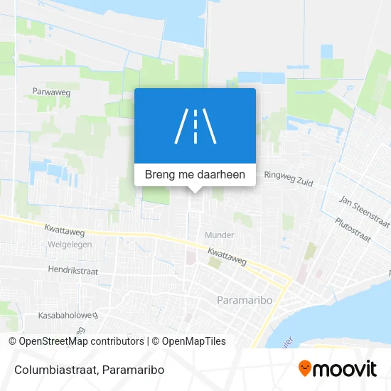 Columbiastraat kaart