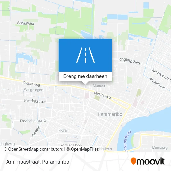 Amimbastraat kaart