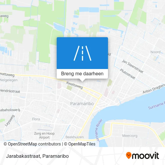 Jarabakastraat kaart