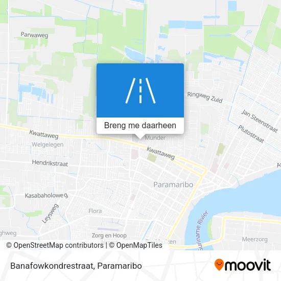 Banafowkondrestraat kaart