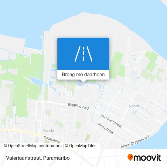 Valeriaanstraat kaart