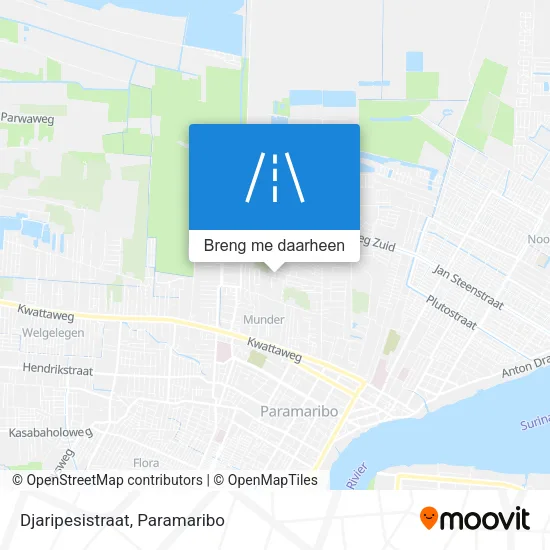 Djaripesistraat kaart