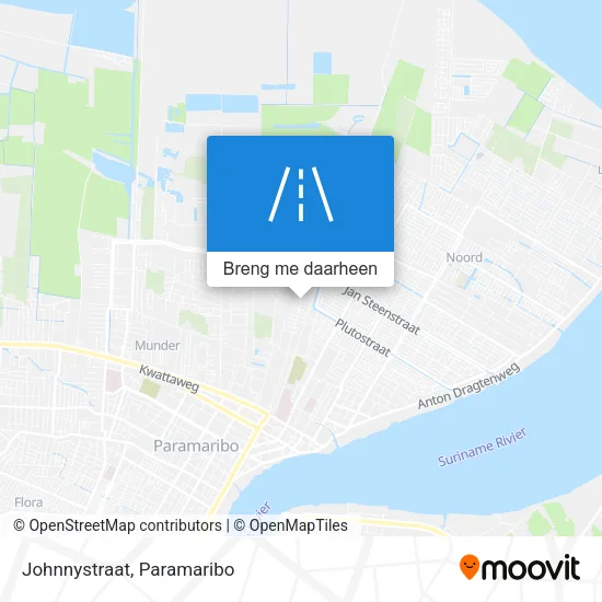 Johnnystraat kaart