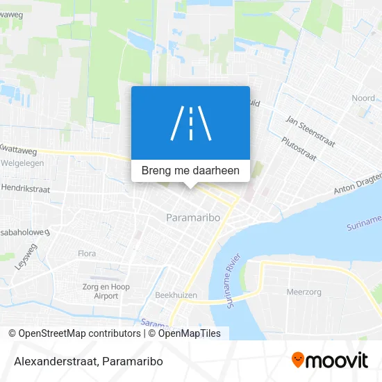 Alexanderstraat kaart