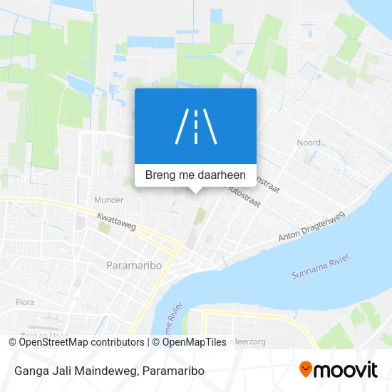 Ganga Jali Maindeweg kaart