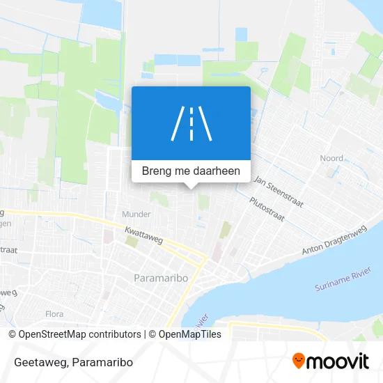 Geetaweg kaart